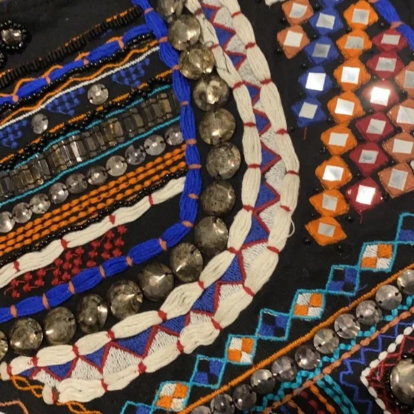 Zara beaded crop top sz S - Picture 3 of 6